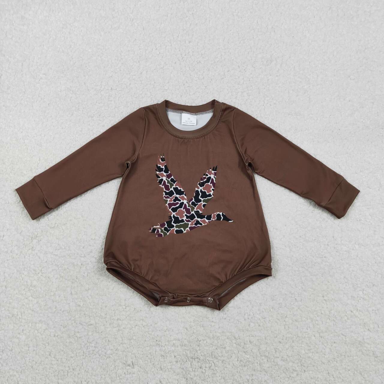 Camo Duck Long Sleeve Baby Romper LR2777