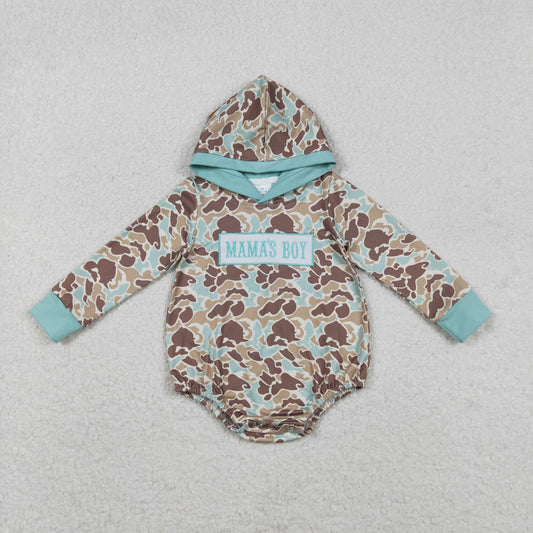 Camo MAMA's boy Long Sleeve Baby Romper LR2795