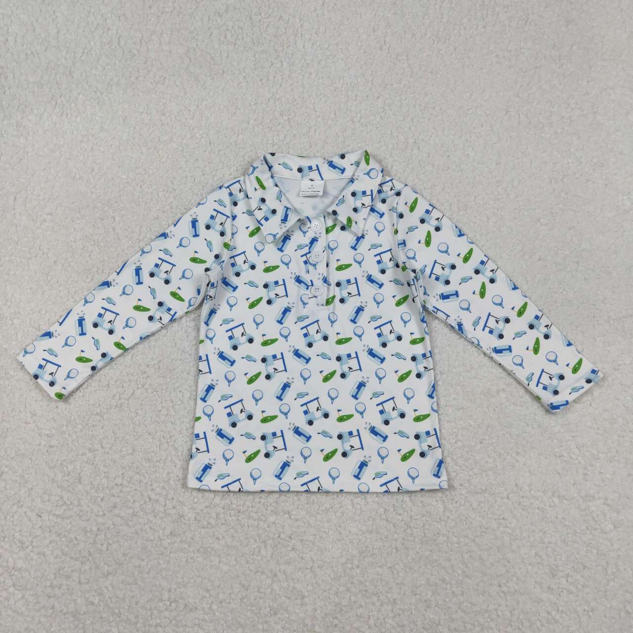 golf Print Long Sleeve Pullover BT1405