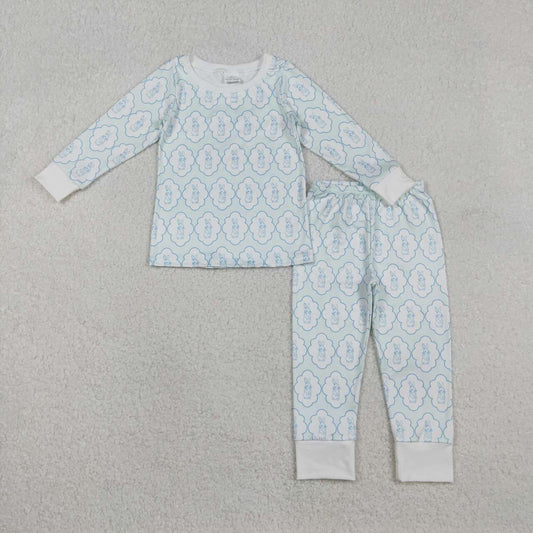 Easter Bunny Print Long sleeve pajamas BLP1359