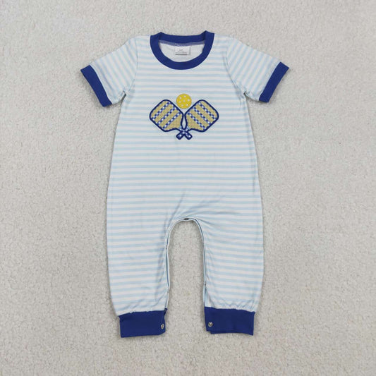racket embroidered Short sleeve baby Romper SR3331