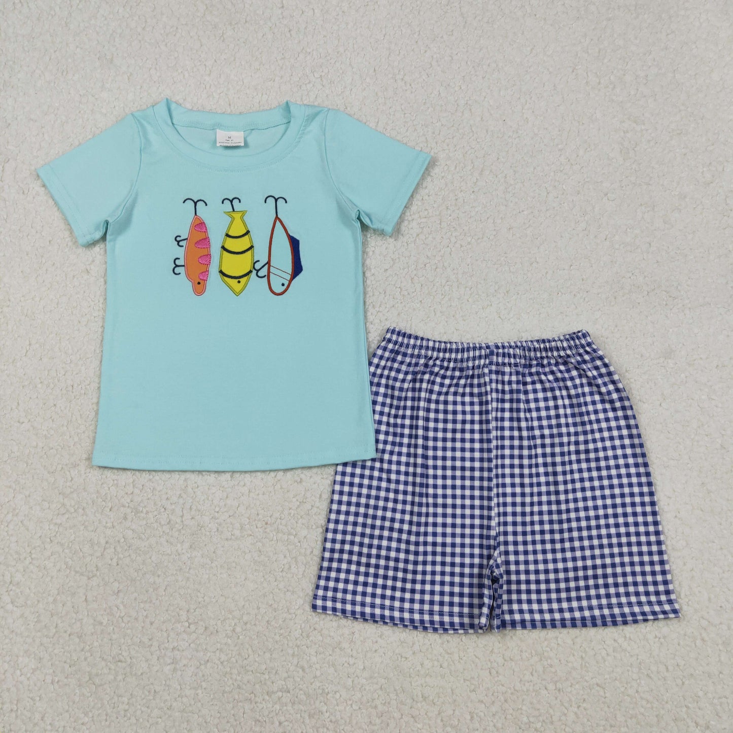 embroidered fish boy set BSSO1628