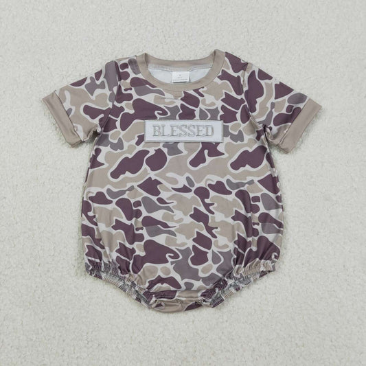 Camo embroidered baby Romper SR3263