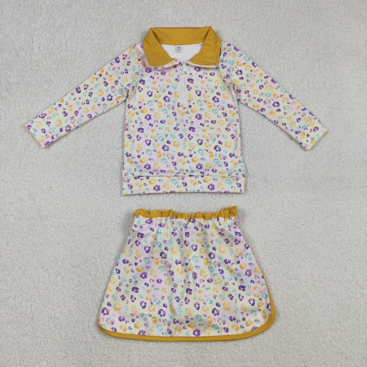 Mardi Gras Camo athletic Girls Skort GLD1365