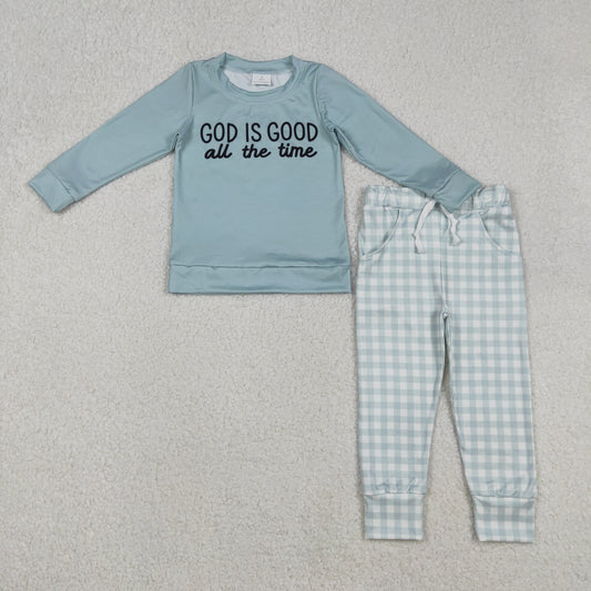 Blue GOD IS GOOD ALL the time Boy Set BLP1345