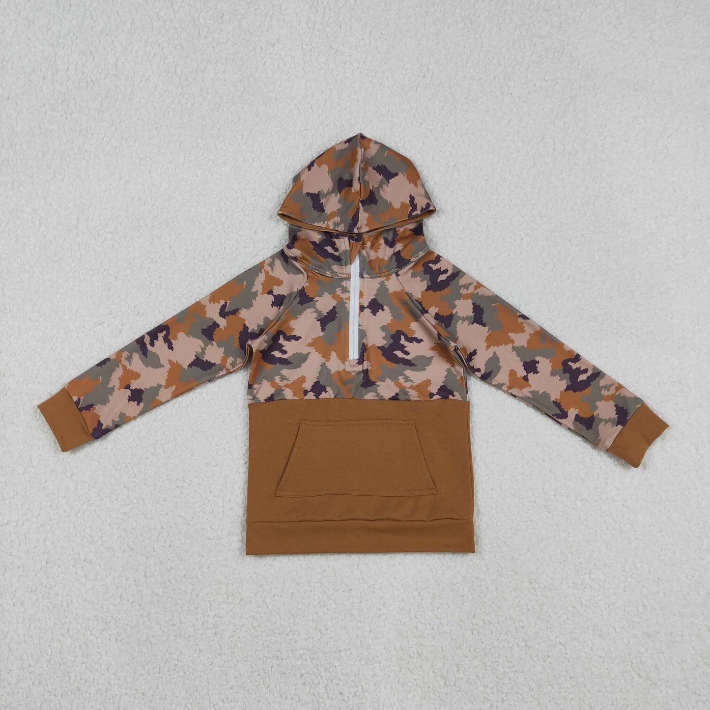 brown camo Long Sleeve hoodies BT0912