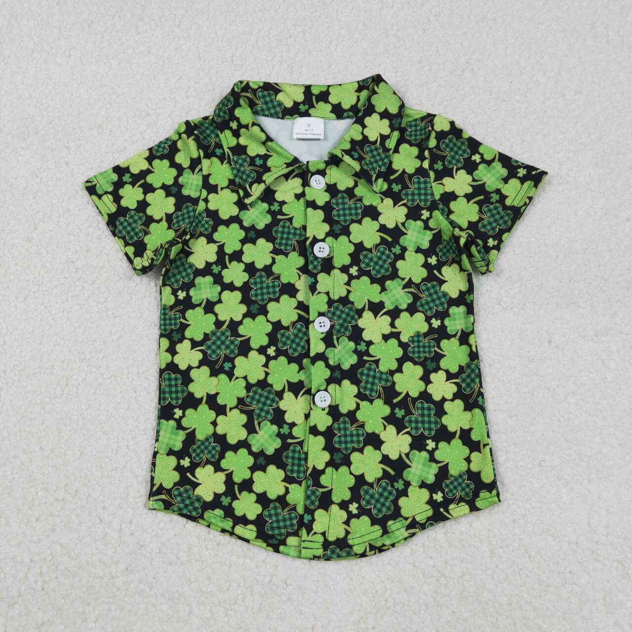 st patrick day Button up Boy Shirt BT1455