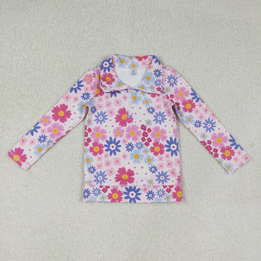 floral yoga purple coat tops GT1373