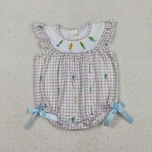 Embroidered fish baby Romper SR3395
