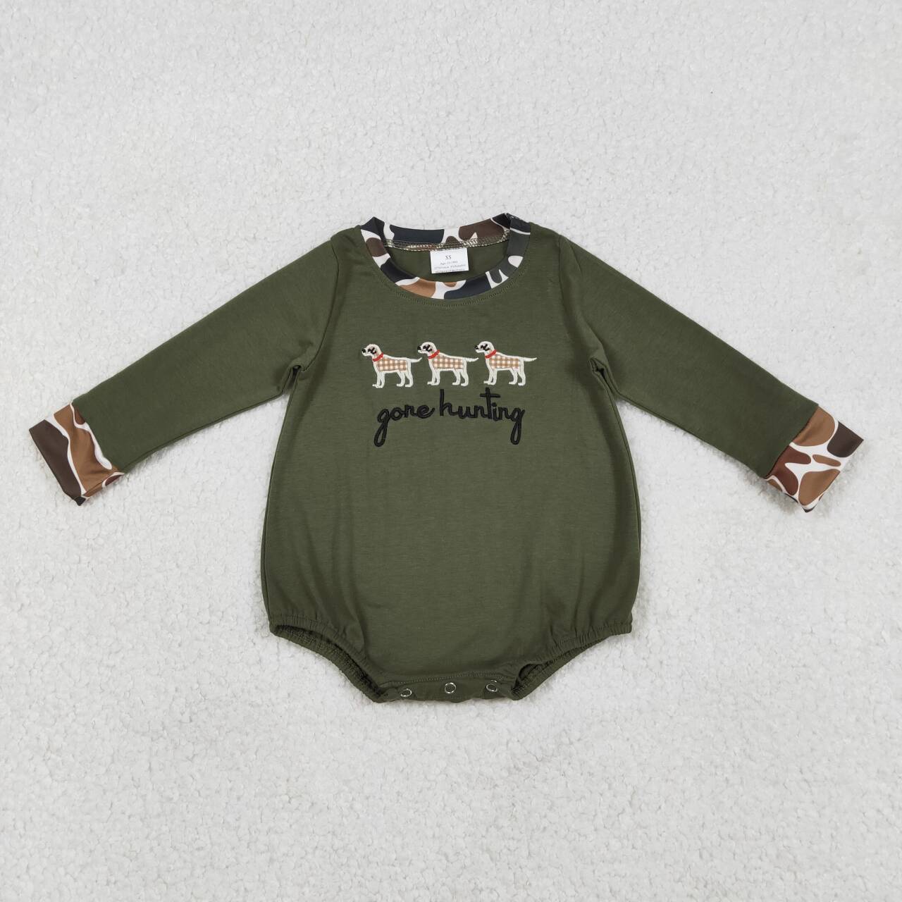 Gone Hunting Camo baby Romper LR2836