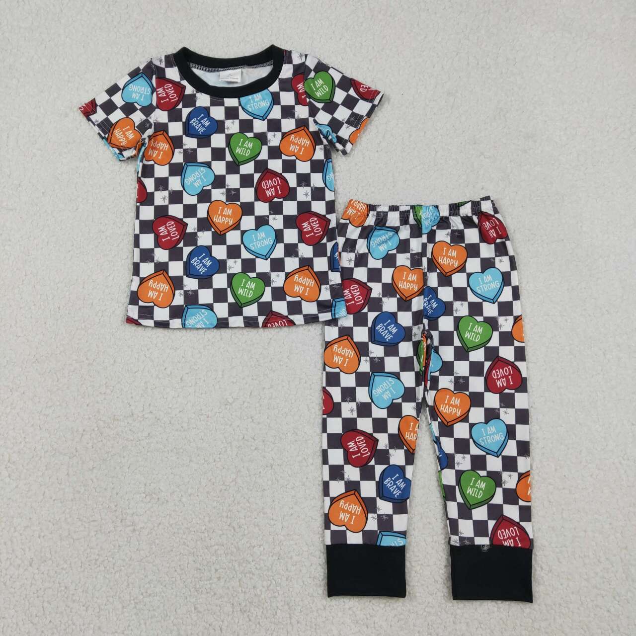 Valentine's Day heart short-sleeved pajamas BSPO0490