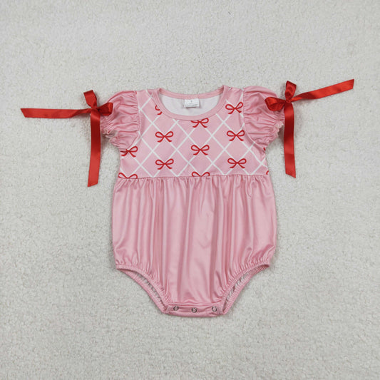 Pink Bow baby Romper SR3285