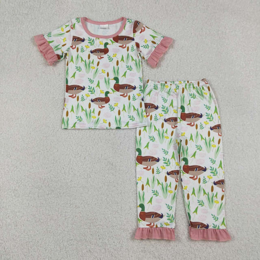 Duck floral short-sleeved pajamas GSSO1252