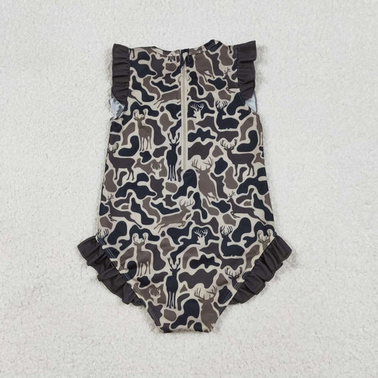 Camo print girl Swimsuit SO597