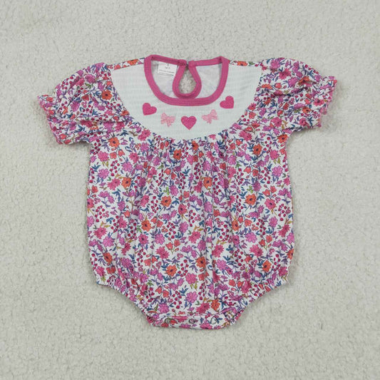 Valentine's Day embroidered heart baby Romper SR3657