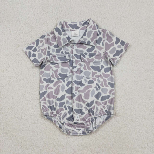 Grey Camo baby Romper SR3654