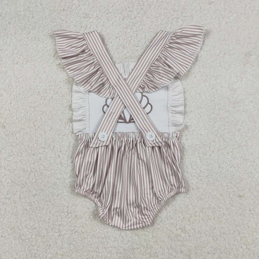 Embroidered seashells baby Romper SR3396