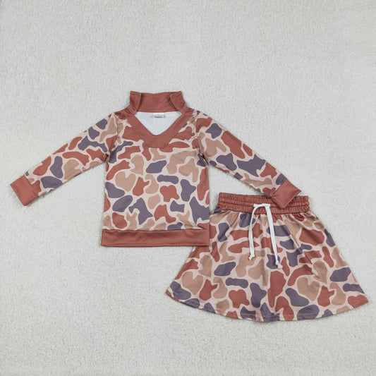 Camo girls skort set GLD1476
