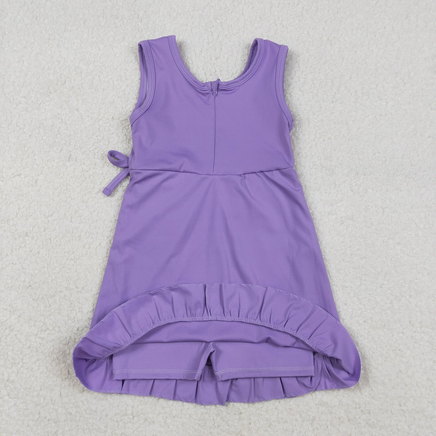 Purple sleeveless Athletic Girls Dress GSD3036