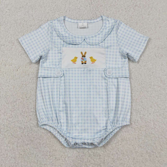 Easter Bunny embroidery baby Romper SR3566