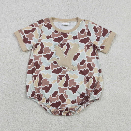 Camouflage embroidered duck Baby Romper SR3572