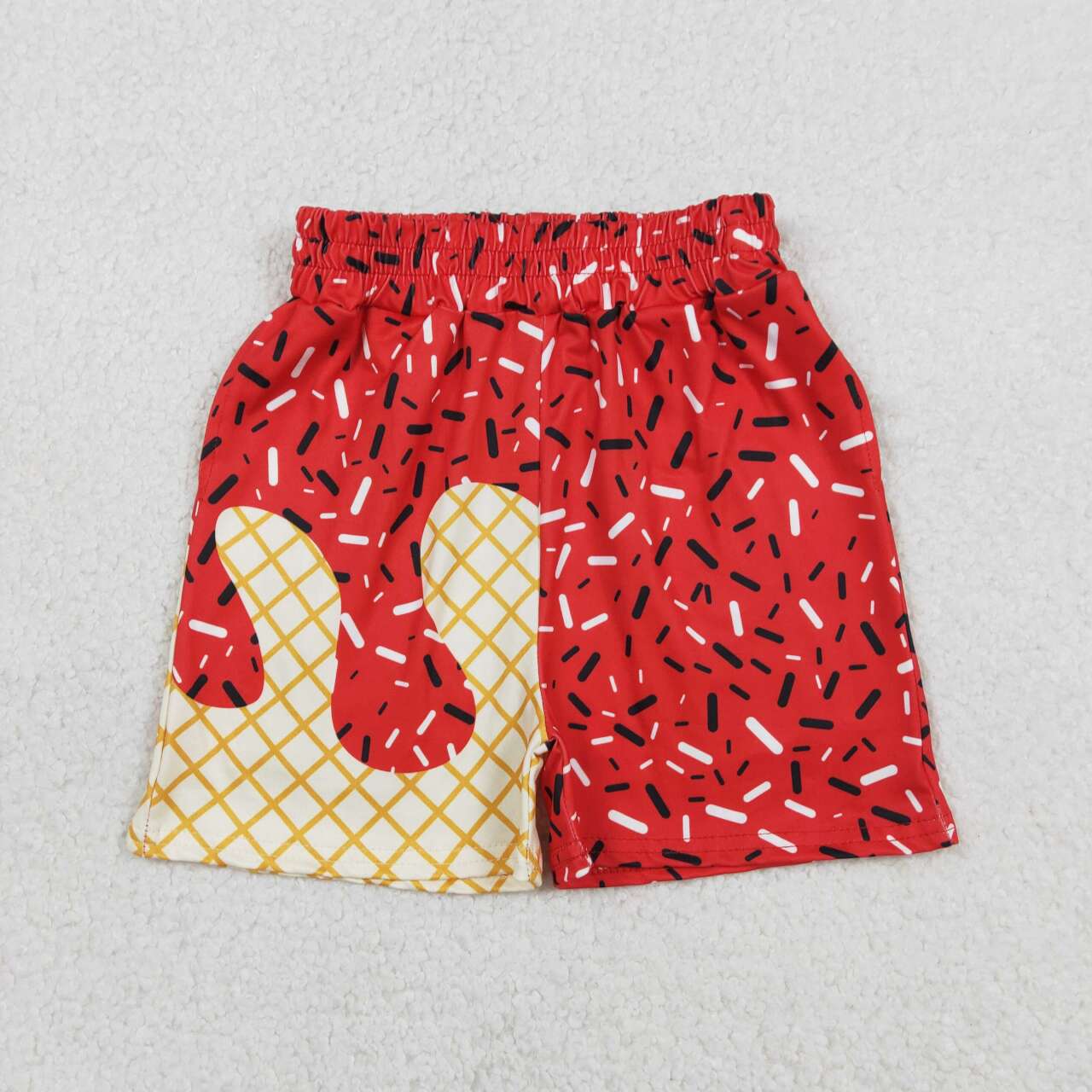Red ice Cream boys Short SS0776