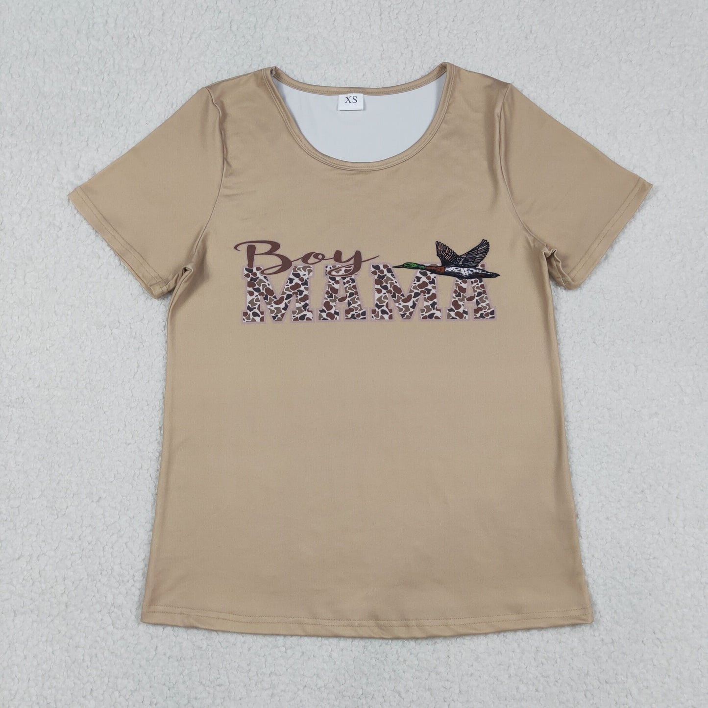 Adult MAMA Duck Print Short Shirt