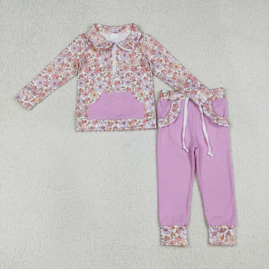 purple leggings Pants Girls Set GLP3281