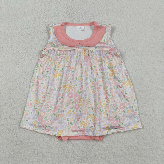 Floral sleeveless Girls ‘s bummie outfit P1001