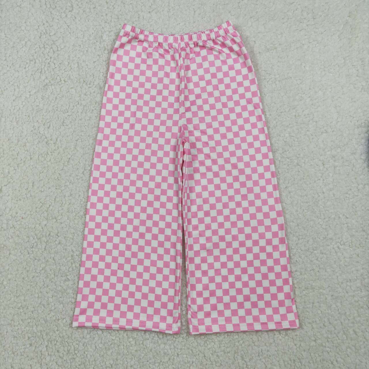 Pink Plaid Pants P1018