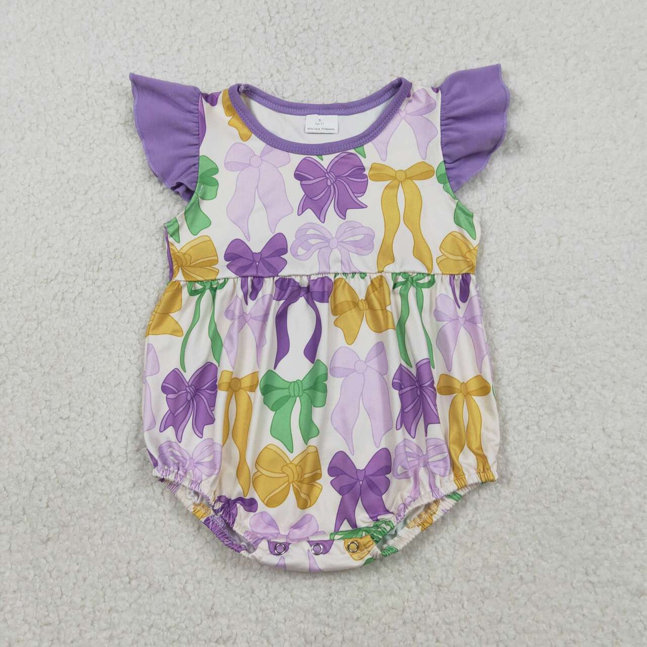 Purple Bow Baby Romper SR3546