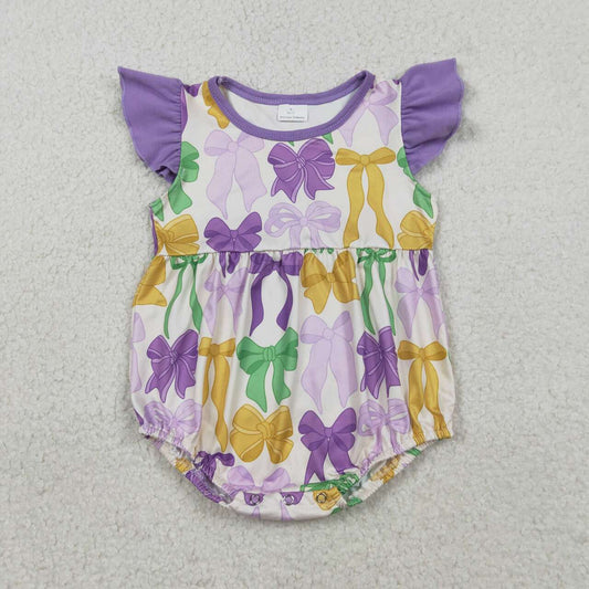 Purple Bow Baby Romper SR3546