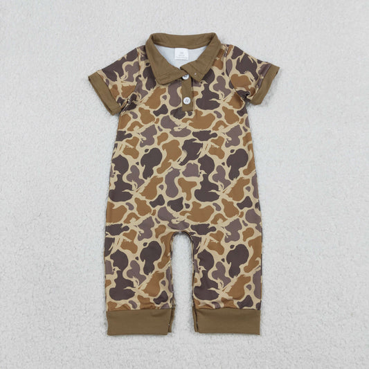 Brown camo baby Romper SR3638