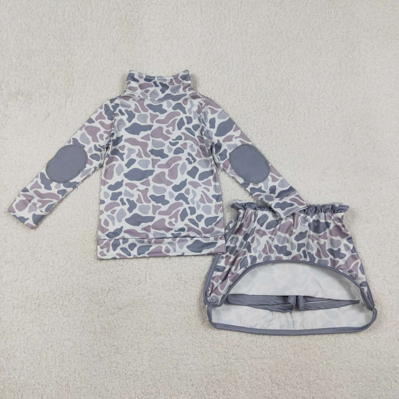 Grey Camo girls skort set GLD1548