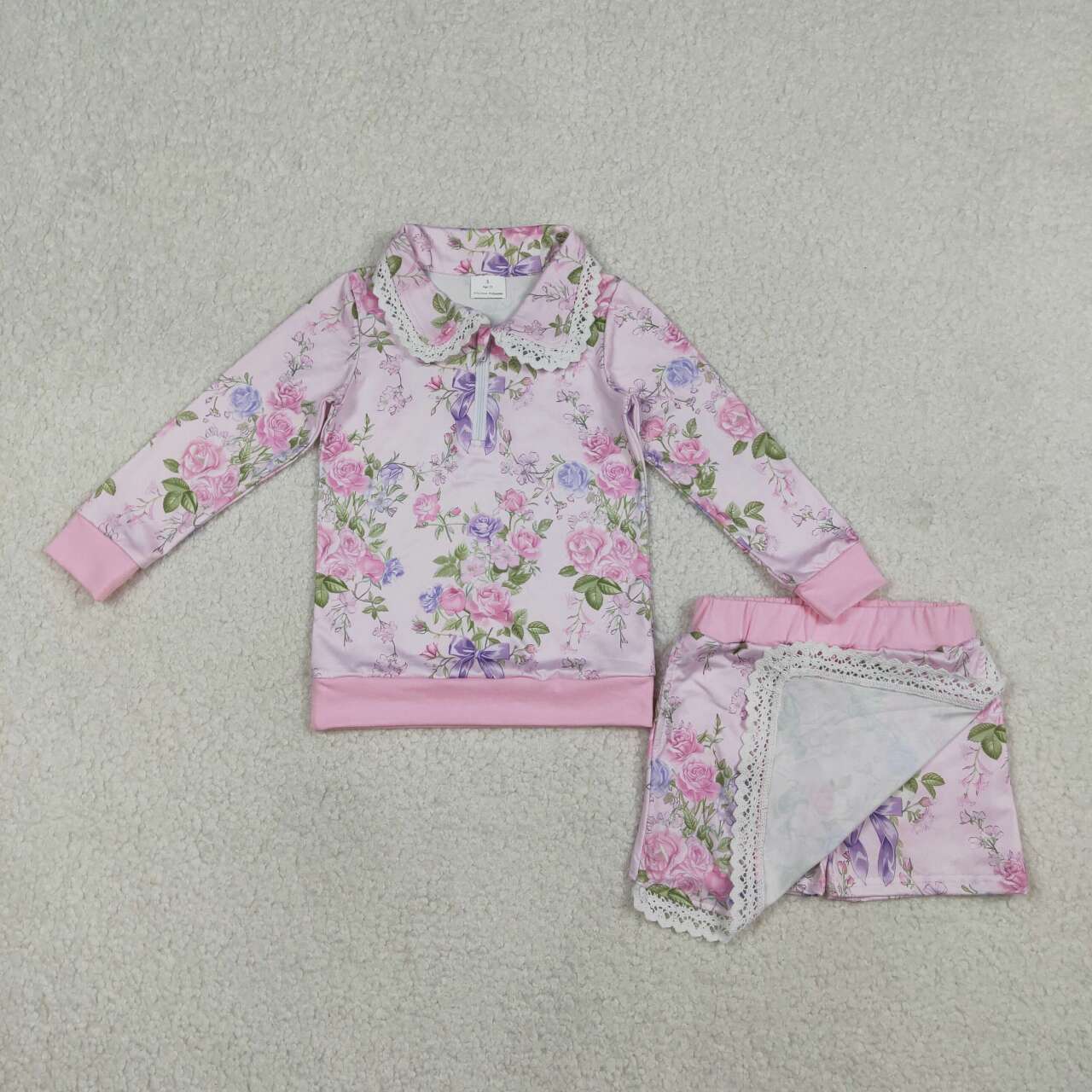 flower girls skort set GLD1572