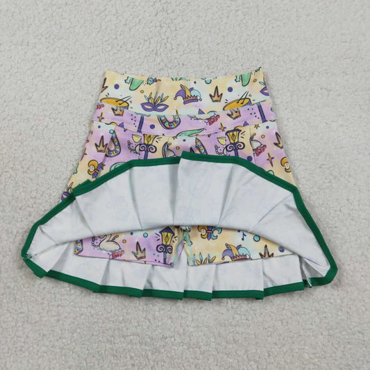 Athletic mardi gras Girls Skort GLK0163
