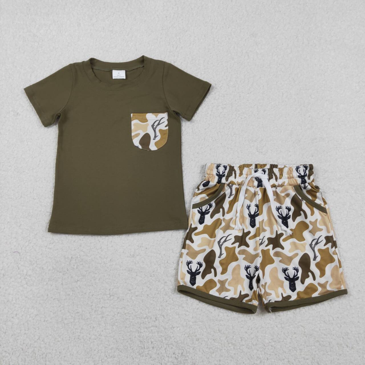 Summer Camo Deer Boy Set BSSO1845