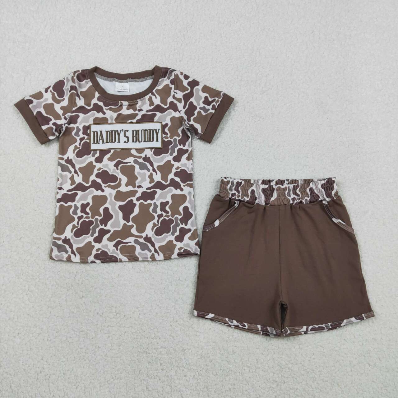 Summer Camo embroidery Daddy Set BSSO1832