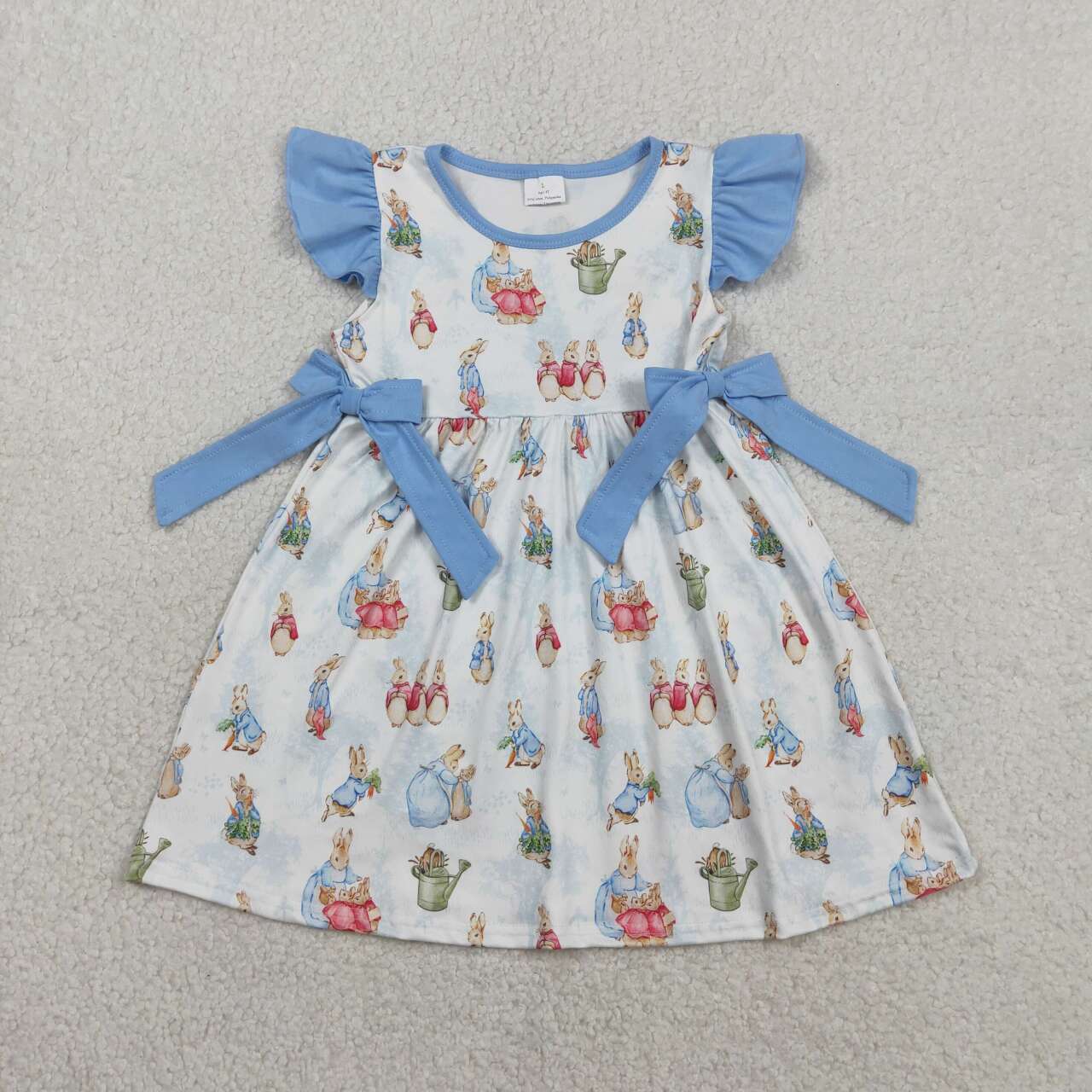Easter Bunny Short Sleeve Girls Dress GSD3452