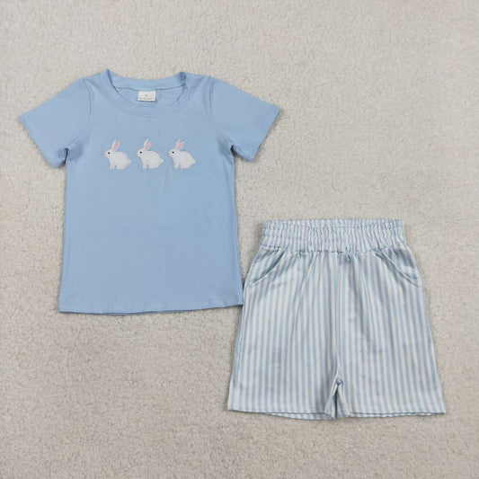 Easter Bunny embroidery Boy Set BSSO1560