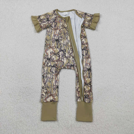 Camo Bow Baby Romper SR3931