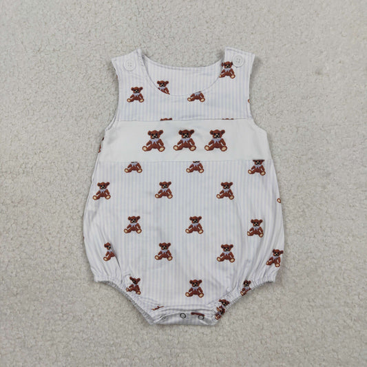 bear embroidery Baby Romper SR3570
