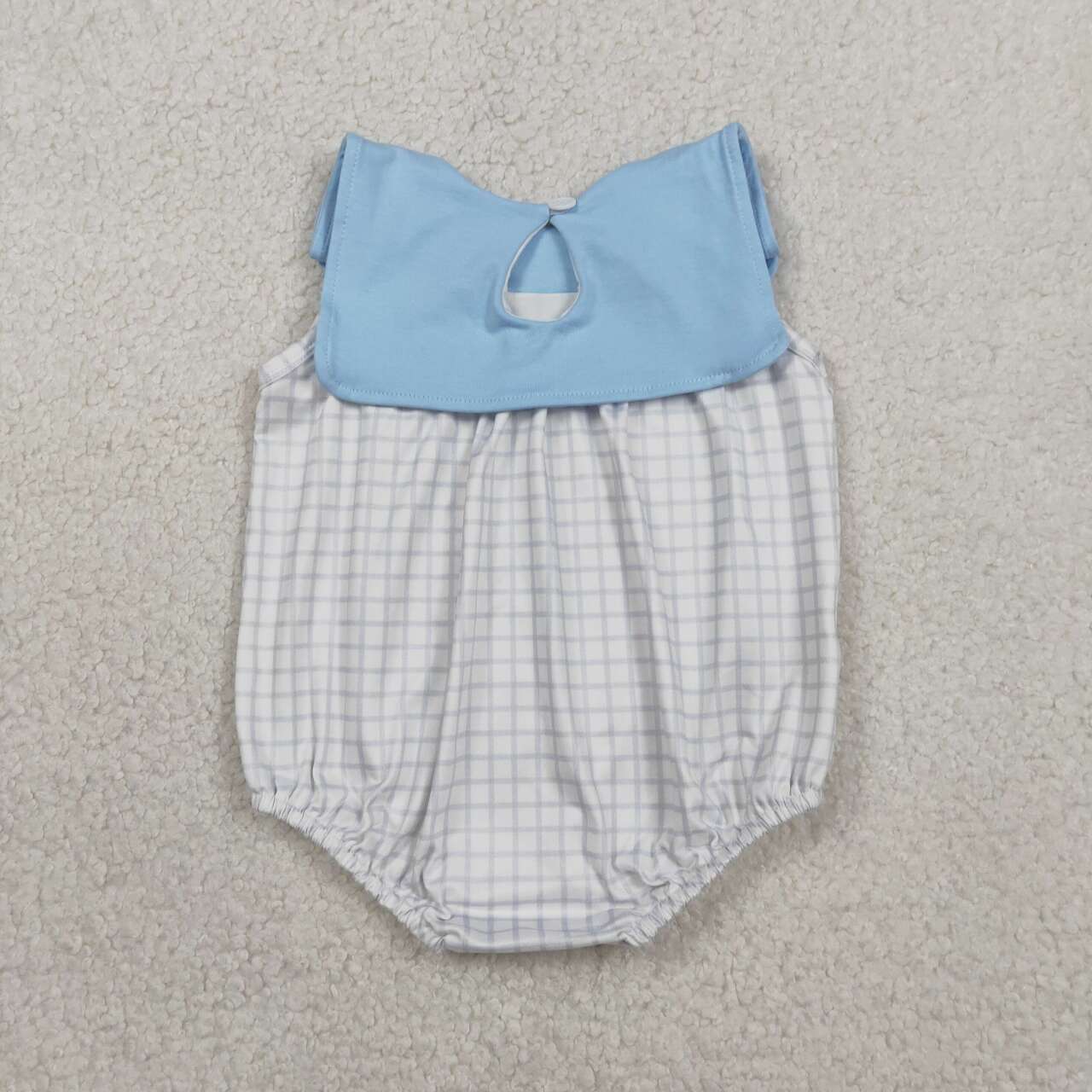 Plaid Girls baby romper SR3751