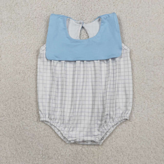 Plaid Girls baby romper SR3751