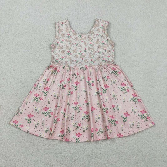 Sleeveless floral dress Girls dress GSD2984