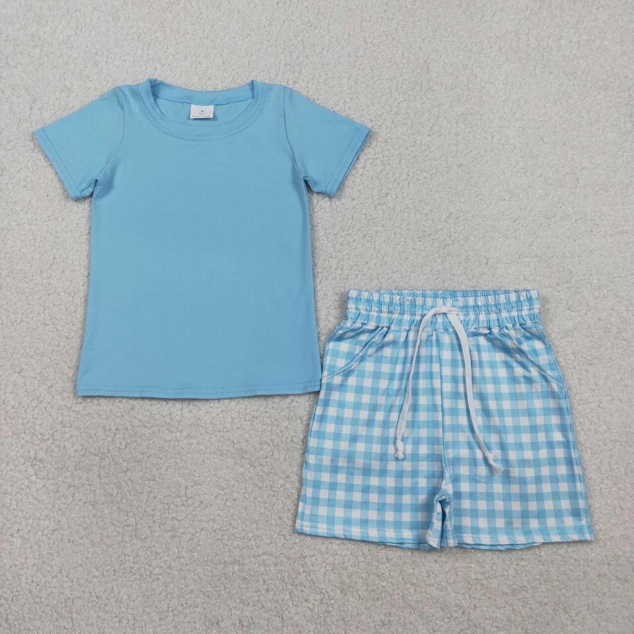 Blue Short Sleeve Boy Set BSSO1883