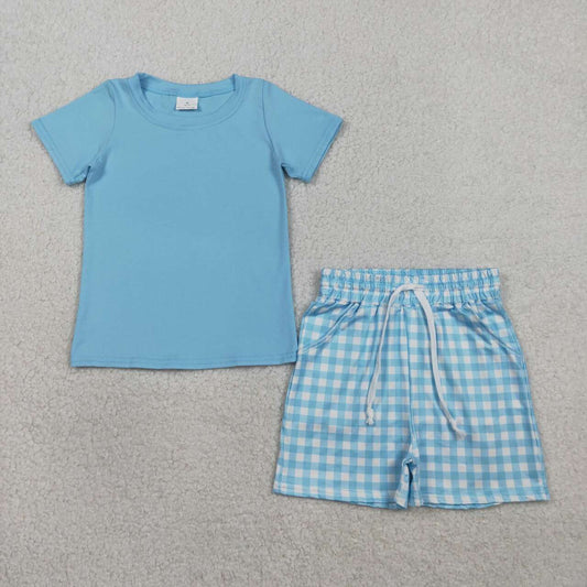 Blue Short Sleeve Boy Set BSSO1883