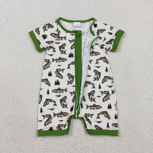 Fish Print Baby Romper SR3095