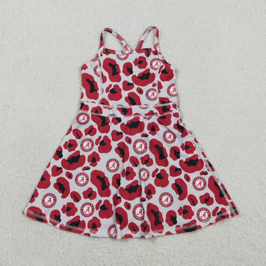 Athletic Red Girls dress GSD3635