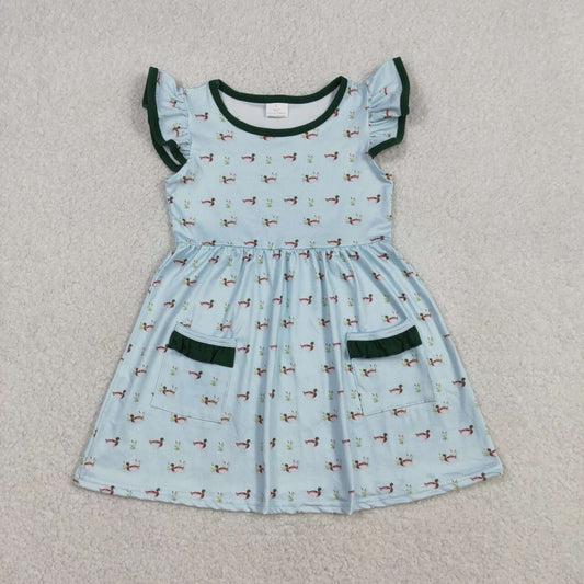 Duck With pocket Girls dress GSD3679